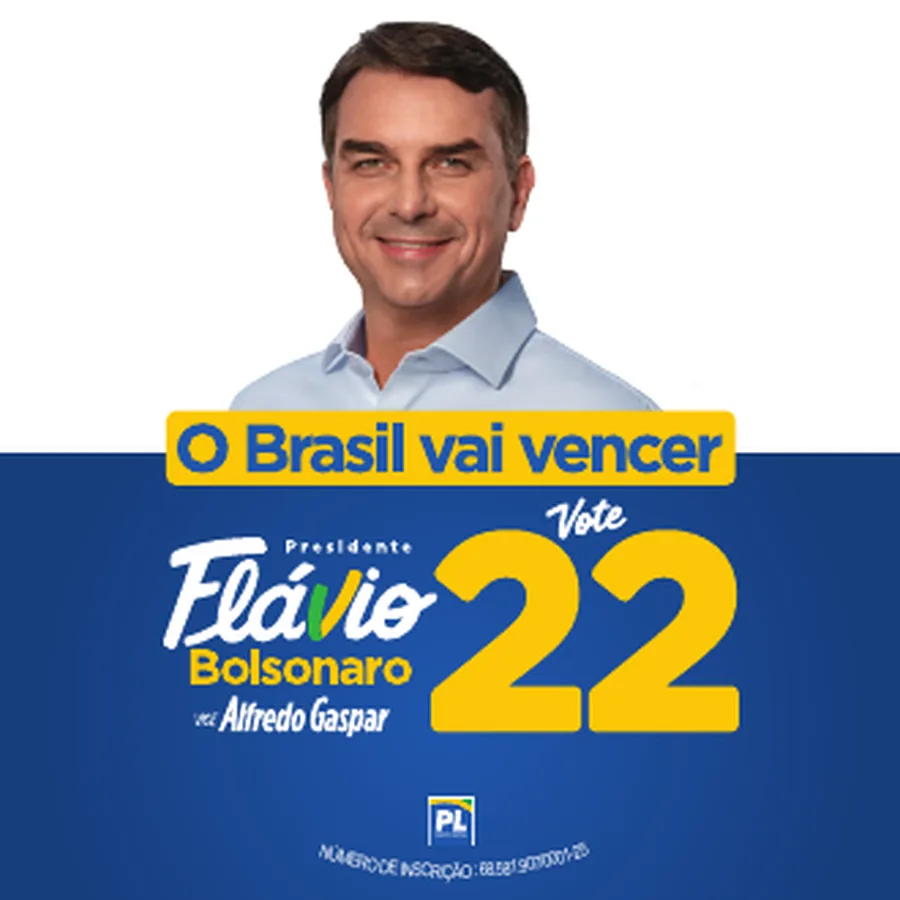 Flávio Bolsonaro, Flávio Bolsonaro 22, Flávio Bolsonaro presidente, Plano de Governo Flávio Bolsonaro, Flávio Bolsonaro vice, Alfredo Gaspar vice